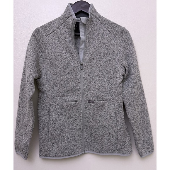 Figs Jackets & Blazers - NWT FIGS Scrub Full Zip Jacket Gray On Shift Sweater Knit Women's XS